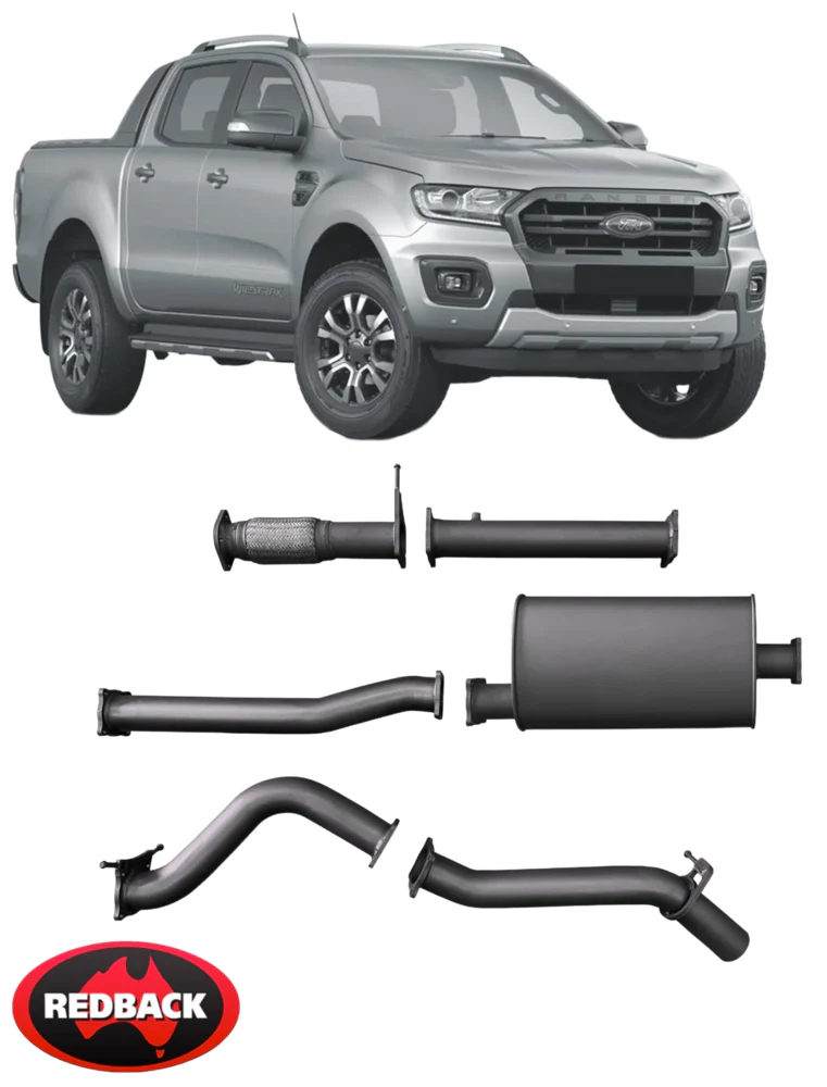 REDBACK EXTREME DUTY EXHAUST SYSTEM TO SUIT FORD RANGER PX3 YN2S TWIN TURBO DIESEL 2.0L I4 - Image 3