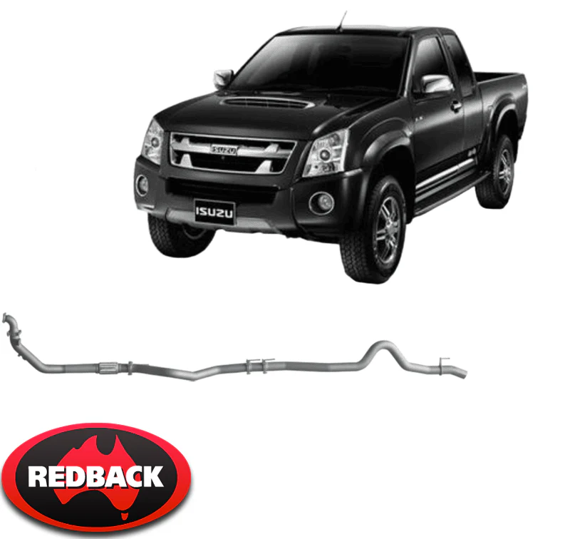 REDBACK EXTREME DUTY EXHAUST SYSTEM TO SUIT ISUZU D-MAX TFR TFS 4JJ1-TCX 4JJ1E4C-L 3.0 I4 TILL 06/12