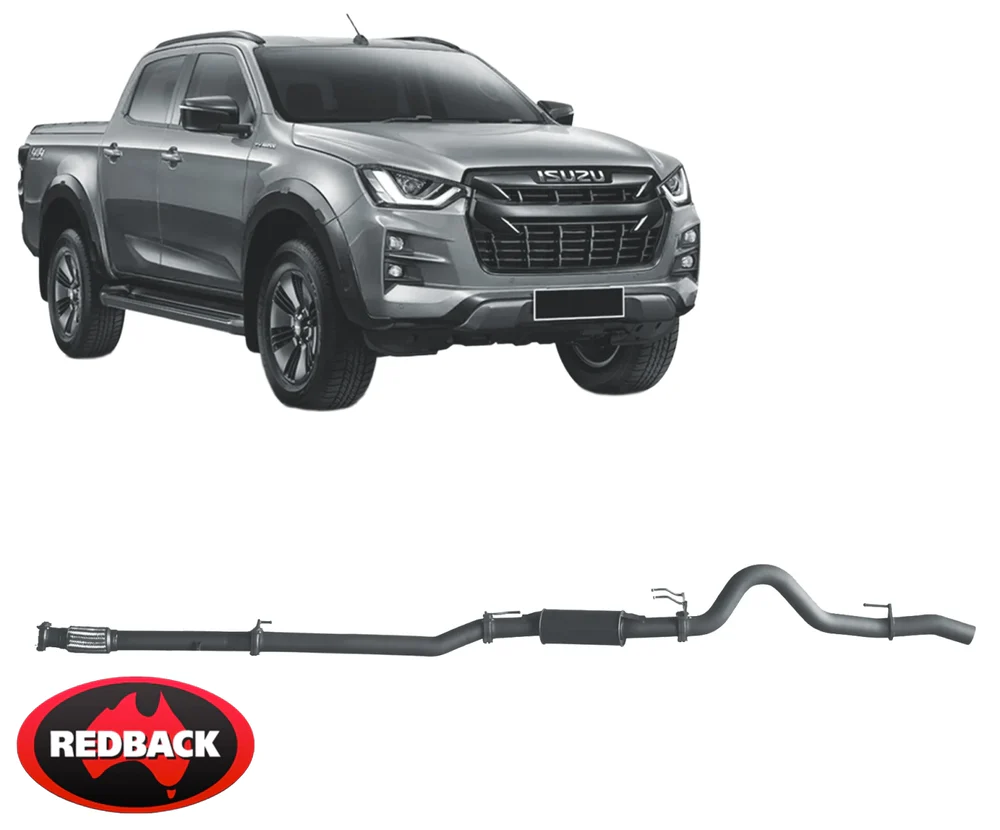REDBACK EXTREME DUTY EXHAUST SYSTEM TO SUIT ISUZU D-MAX TFR TFS 4JJ3-TCX TURBO DIESEL 3.0L I4 - Image 2
