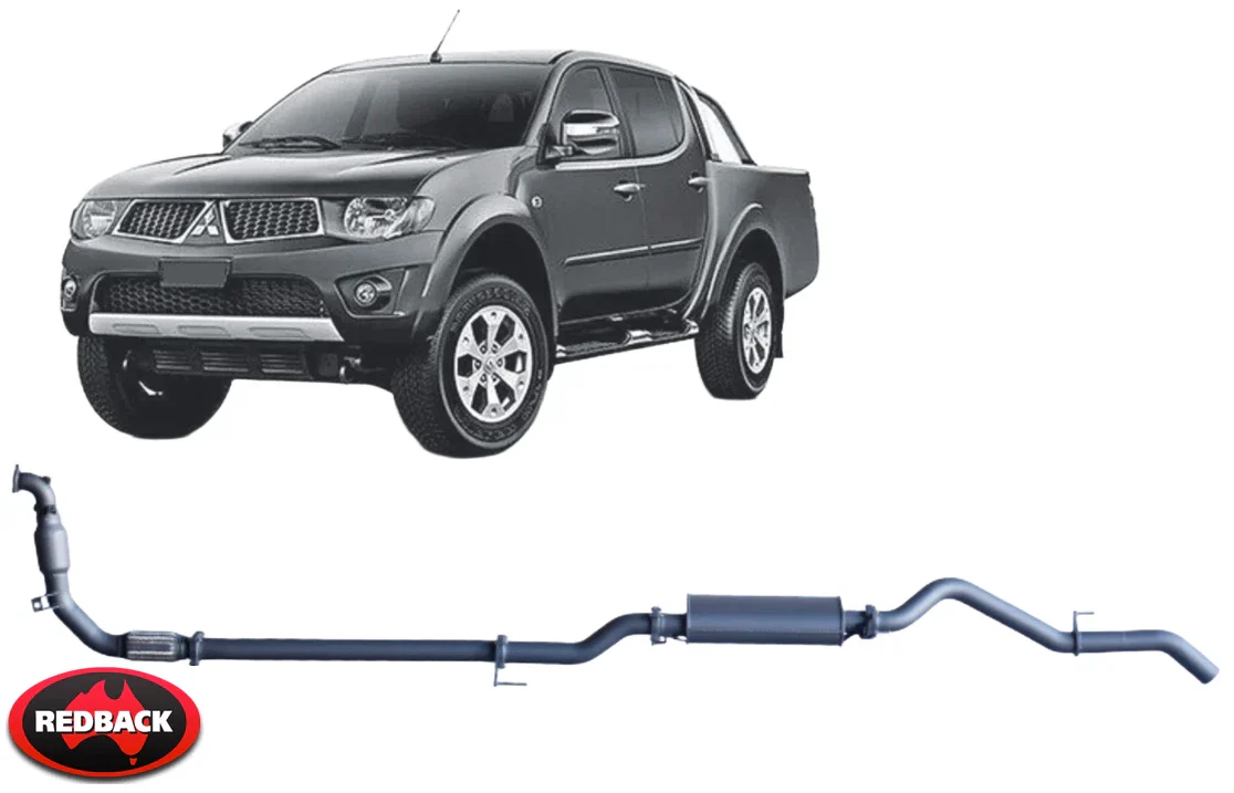 REDBACK EXTREME DUTY EXHAUST SYSTEM TO SUIT MITSUBISHI TRITON KB4T MN 4D56-HP 4D56T 2.5L I4 4WD ONLY