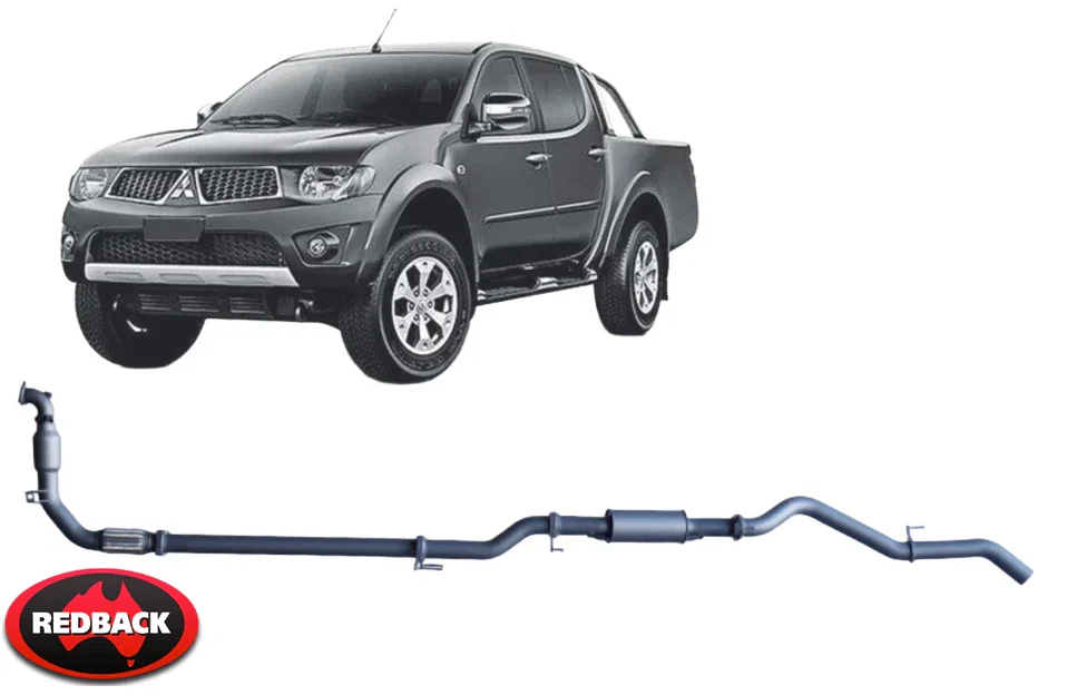 REDBACK EXTREME DUTY EXHAUST SYSTEM TO SUIT MITSUBISHI TRITON KB4T MN 4D56-HP 4D56T 2.5L I4 4WD ONLY - Image 2