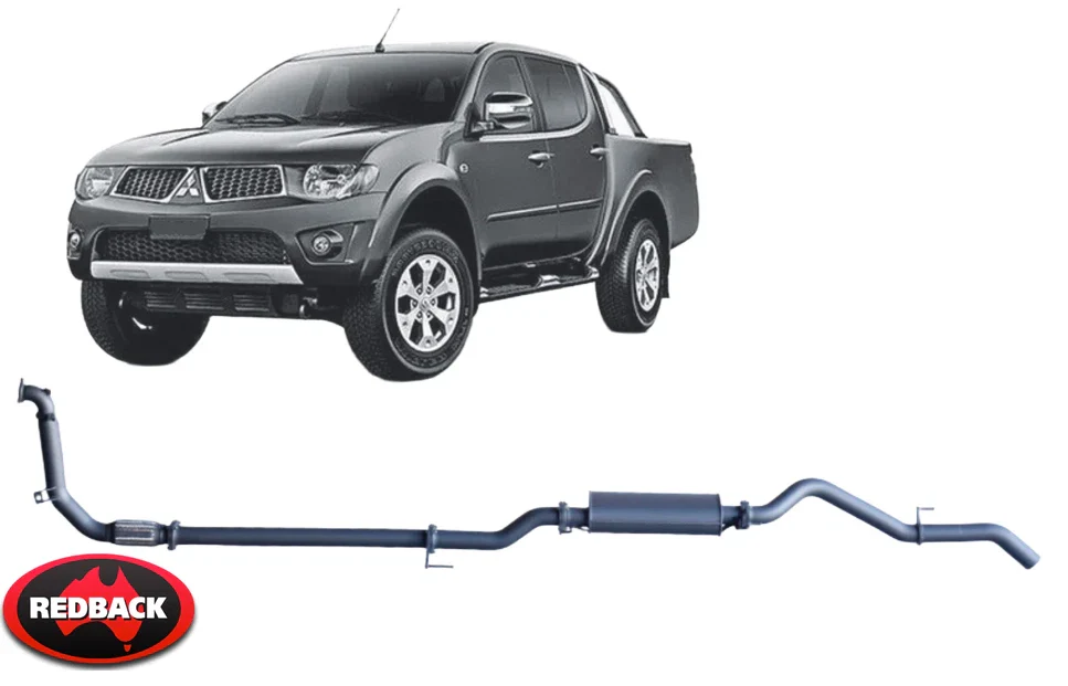 REDBACK EXTREME DUTY EXHAUST SYSTEM TO SUIT MITSUBISHI TRITON KB4T MN 4D56-HP 4D56T 2.5L I4 4WD ONLY - Image 4