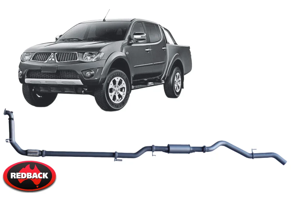 REDBACK EXTREME DUTY EXHAUST SYSTEM TO SUIT MITSUBISHI TRITON KB4T MN 4D56-HP 4D56T 2.5L I4 4WD ONLY - Image 5