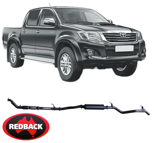 REDBACK EXTREME DUTY EXHAUST SYSTEM TO SUIT TOYOTA HILUX KUN16R KUN26R 1KD-FTV TURBO DIESEL 3.0L I4 - Image 5