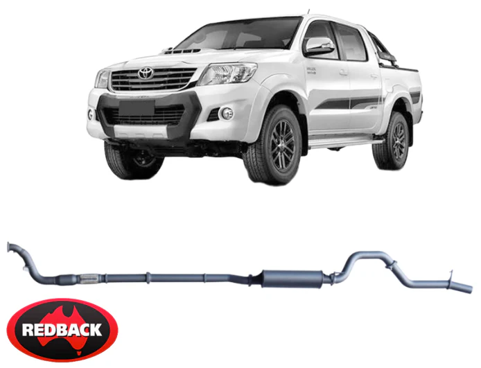 REDBACK EXTREME DUTY EXHAUST SYSTEM TO SUIT TOYOTA HILUX KUN16R KUN26R 1KD-FTV TURBO DIESEL 3.0L I4 - Image 6