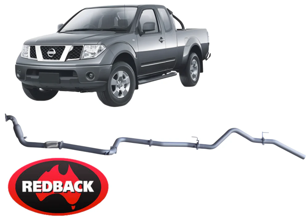 REDBACK EXTREME DUTY EXHAUST SYSTEM W/ MUFFLER DELETE FOR NISSAN NAVARA D40 YD25DDTI 2.5 I4 01/07 ON - Image 2