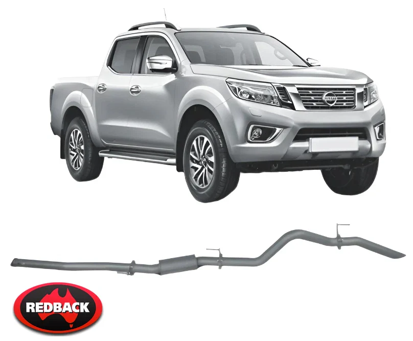 REDBACK EXTREME DUTY EXHAUST SYSTEM W/ RESONATOR TO SUIT NISSAN NAVARA NP300 D23 YS23DDTT 2.3 I4 UTE