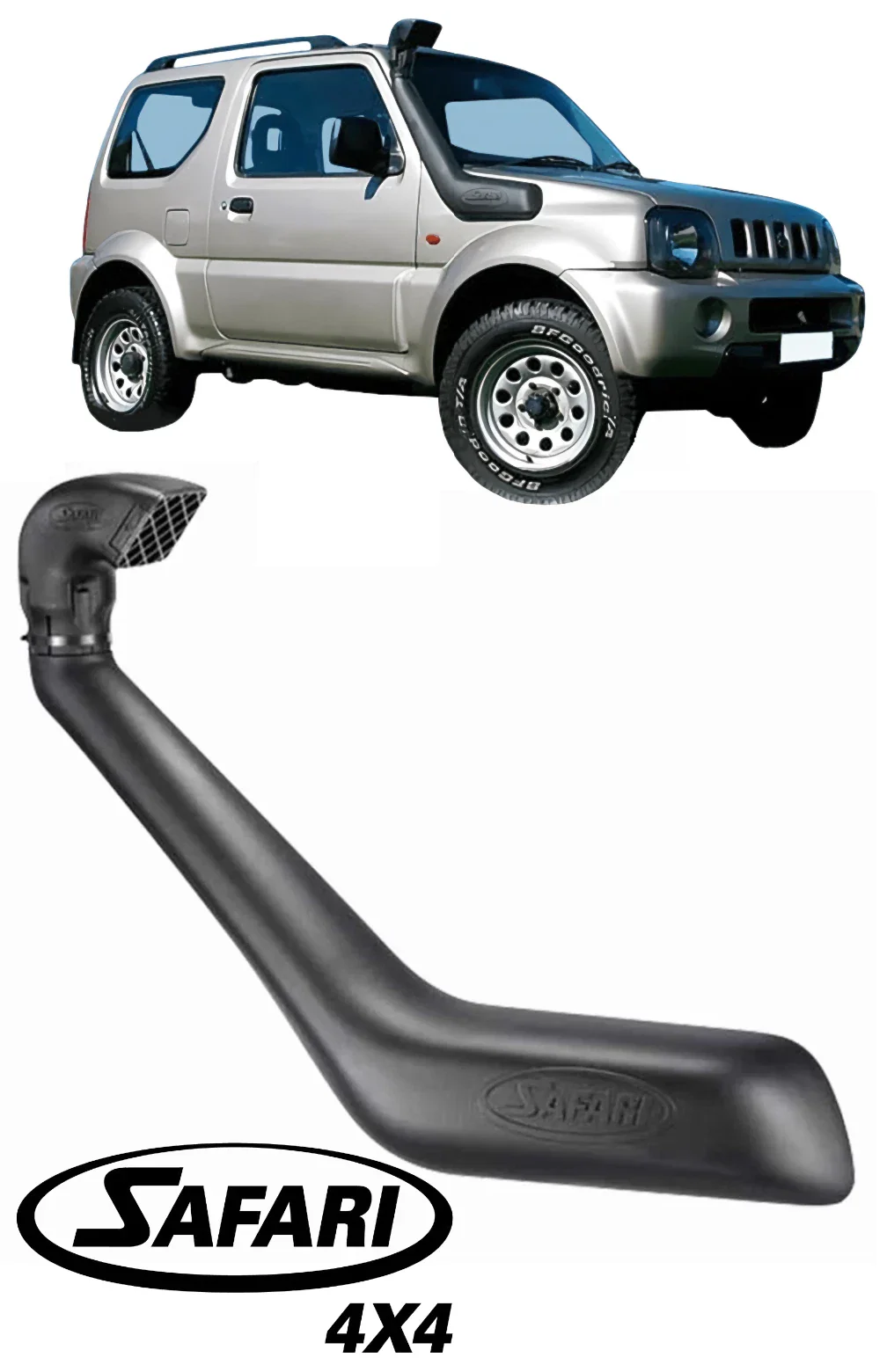 SAFARI V-SPEC SNORKEL TO SUIT SUZUKI JIMNY SN413 G13BB M13A 1.3L I4