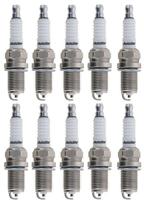 SET OF 10 AUTOLITE SPARK PLUGS TO SUIT AUDI S6 C6 BXA 5.2L V10 - Image 2