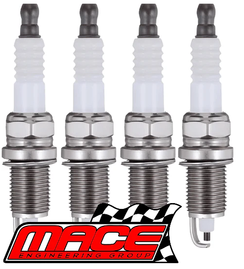 SET OF 4 MACE COPPER CORE SPARK PLUGS TO SUIT VOLKSWAGEN CADDY 2K BGU BSE 1.6L I4