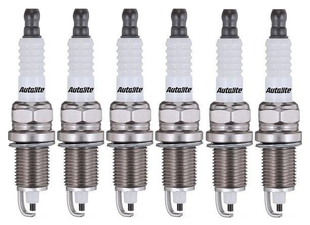 SET OF 6 AUTOLITE SPARK PLUGS TO SUIT DAEWOO MUSSO F0B M162.990 3.2L I6 - Image 2
