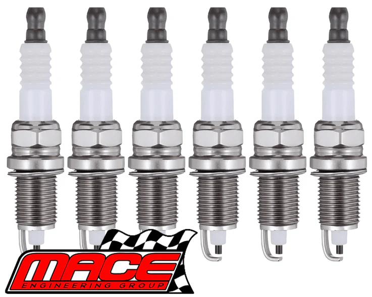 SET OF 6 MACE COPPER CORE SPARK PLUGS TO SUIT NISSAN LAUREL C33 RB20E 2.0L I6