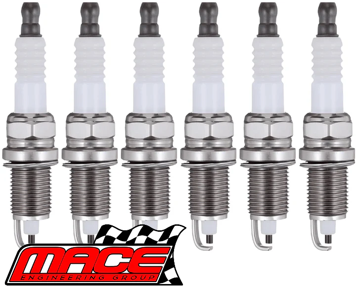 SET OF 6 MACE COPPER CORE SPARK PLUGS TO SUIT TOYOTA VIENTA VCV10R MCV20R 3VZ-FE 1MZ-FE 3.0L V6