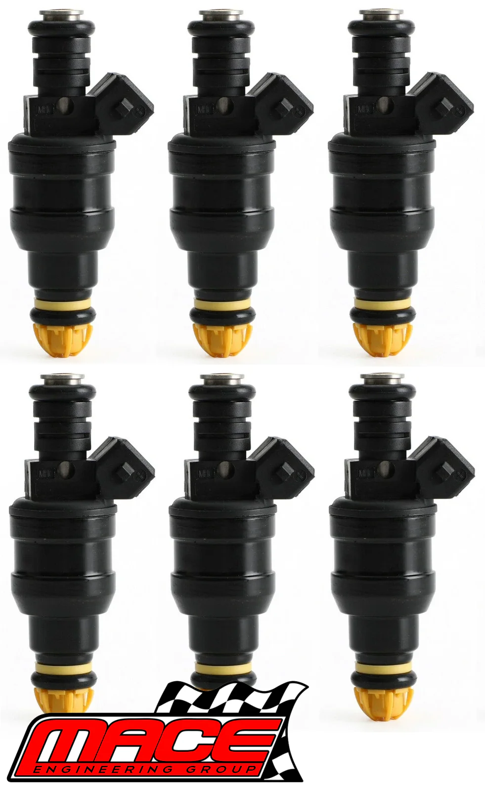 SET OF 6 MACE FUEL INJECTORS TO SUIT HOLDEN CALAIS VN VP VR VS BUICK LN3 L27 3.8L V6