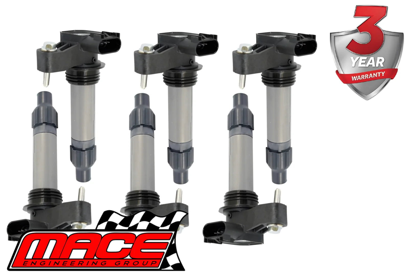 SET OF 6 MACE IGNITION COILS FOR HOLDEN COMMODORE VZ ALLOYTEC LY7 LE0 3.6L V6 (AUG-06 ON)