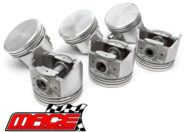 SET OF 6 MACE PISTONS TO SUIT HOLDEN MONARO HQ HJ 202 RED 3.3L I6 - Image 2