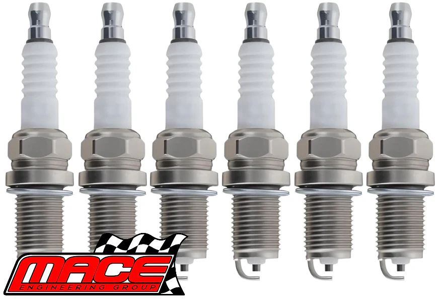 SET OF 6 MACE SPARK PLUGS TO SUIT MAZDA TRIBUTE YU CU 6Z 8Z AJ 3.0L V6 - Image 2