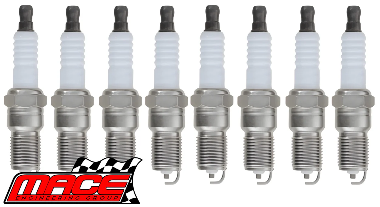 SET OF 8 MACE SPARK PLUGS TO SUIT FORD FAIRLANE AU.II WINDSOR OHV MPFI 5.0L V8 EXCLUDING TICKFORD - Image 3