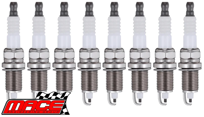 SET OF 8 MACE SPARK PLUGS TO SUIT FORD LTD AU WINDSOR OHV MPFI 5.0L V8