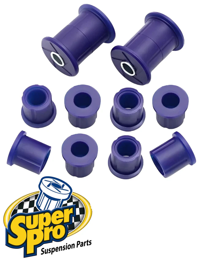 SUPERPRO REAR LEAF SPRING BUSH KIT TO SUIT HOLDEN RODEO RA C24SE Y24SE C22NE 2.2L 2.4L I4