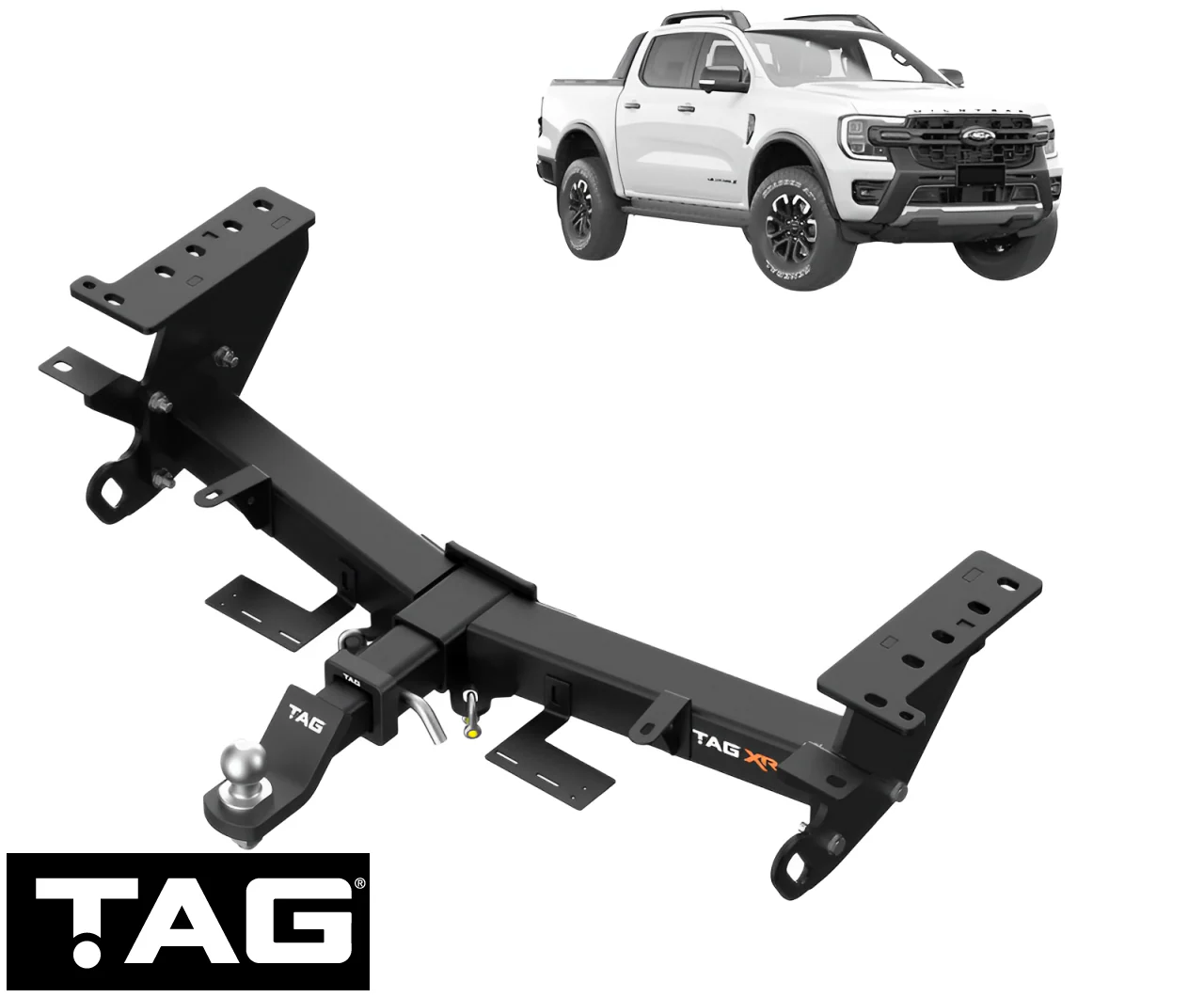 TAG EXTREME RECOVERY (XR) TOW BAR TO SUIT FORD RANGER PY T6.2 BF2S TURBO DIESEL 3.0L V6 UTE ONLY