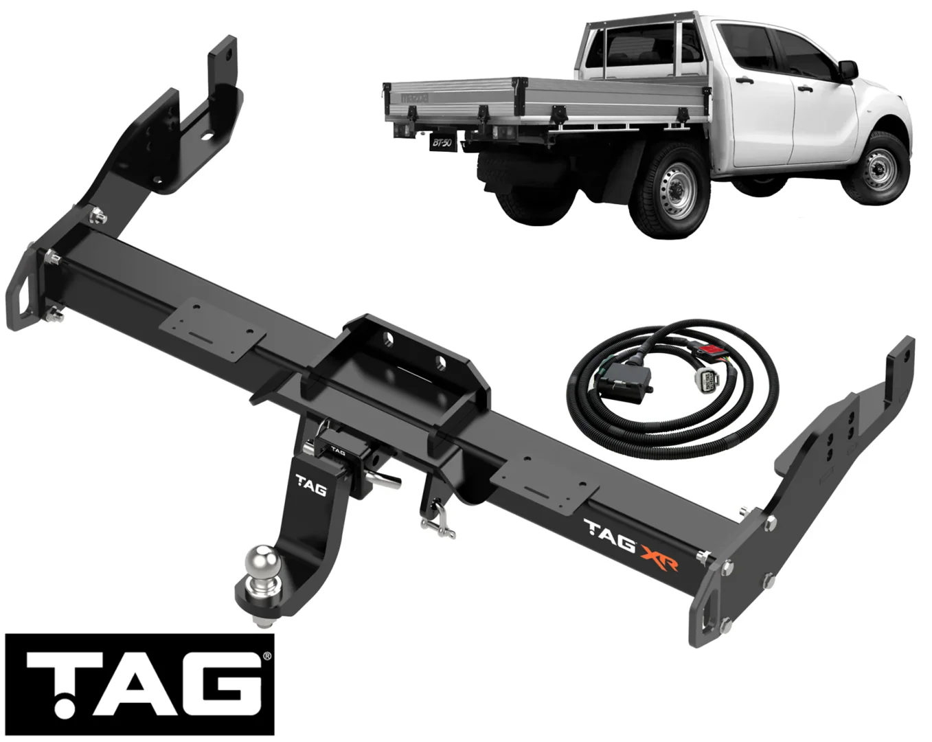 TAG EXTREME RECOVERY (XR) TOW BAR & WIRING KIT TO SUIT MAZDA BT-50 B30 4JJ3-TCX 3.0 I4 TRAYBACK ONLY