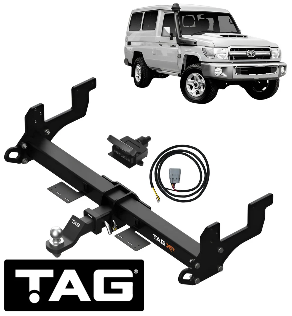 TAG EXTREME RECOVERY (XR) TOW BAR & WIRING KIT TO SUIT TOYOTA LANDCRUISER VDJ78R 1VD-FTV 4.5L V8