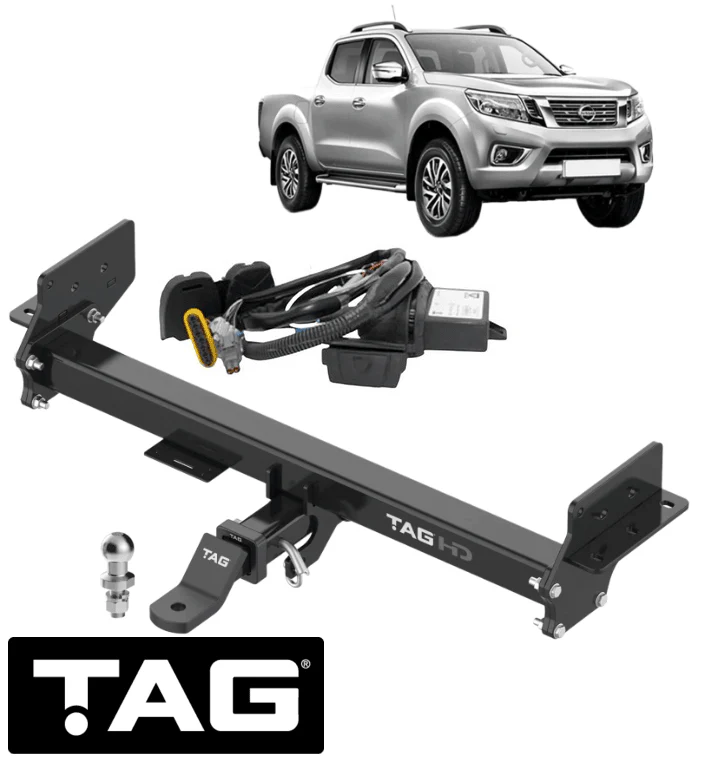 TAG HD 3-PIECE DESIGN TOW BAR & WIRING KIT TO SUIT NISSAN NAVARA NP300 D23 YS23DDT YS23DDTT 2.3L I4