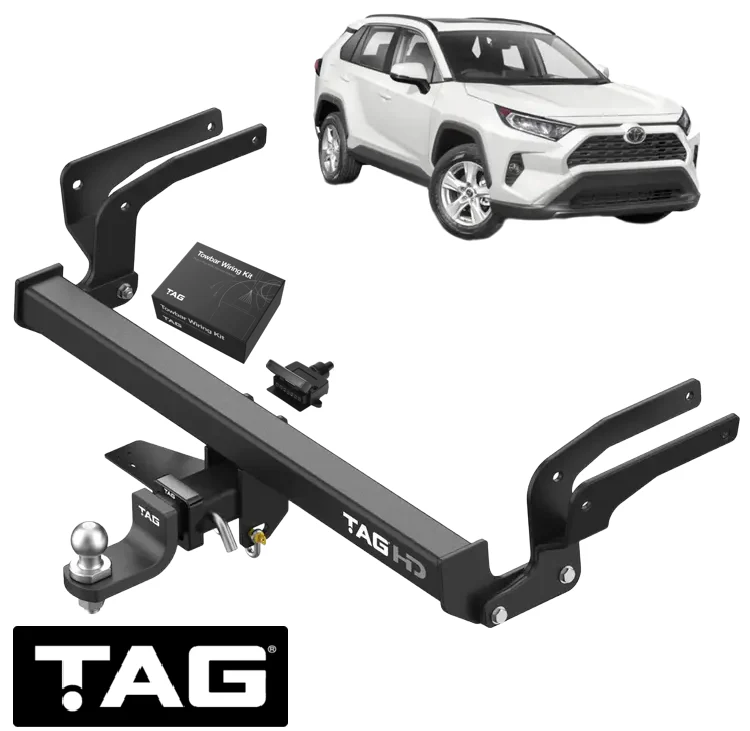 TAG HD TOW BAR & UNIVERSAL WIRING KIT FOR TOYOTA RAV4 AXAH54R MXAA52R A25A-FXS M20A-FKS 2.0L 2.5L I4