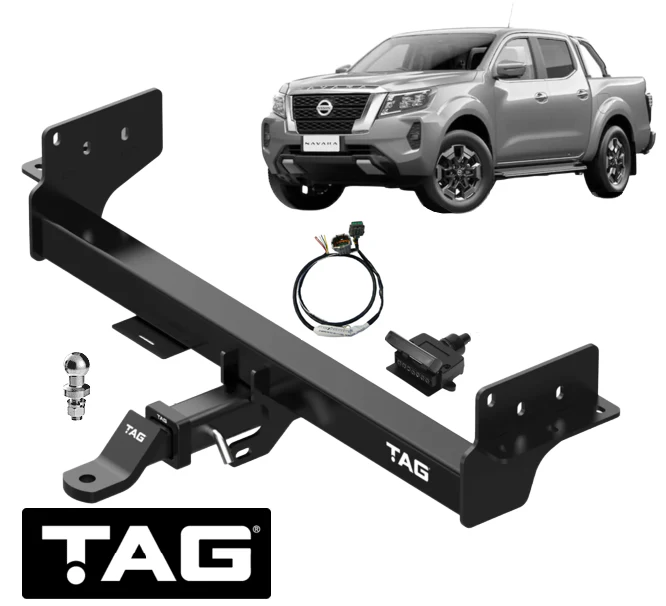 TAG HEAVY DUTY 1-PIECE DESIGN TOW BAR & WIRING KIT TO SUIT NISSAN NAVARA NP300 D23 YS23DDTT 2.3L I4