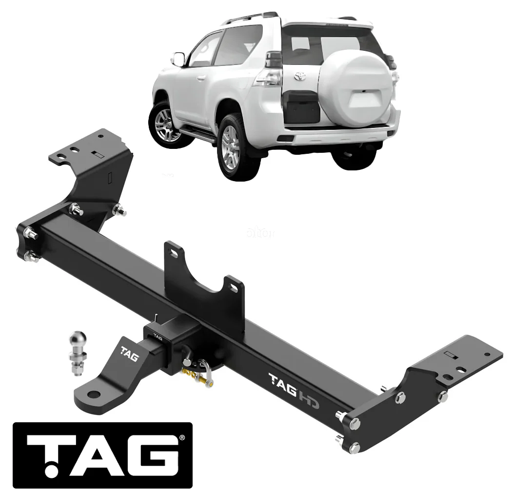TAG HEAVY DUTY 3-PIECE DESIGN TOW BAR TO SUIT TOYOTA PRADO KDJ150R KDJ155R 1KD-FTV 3.0L I4