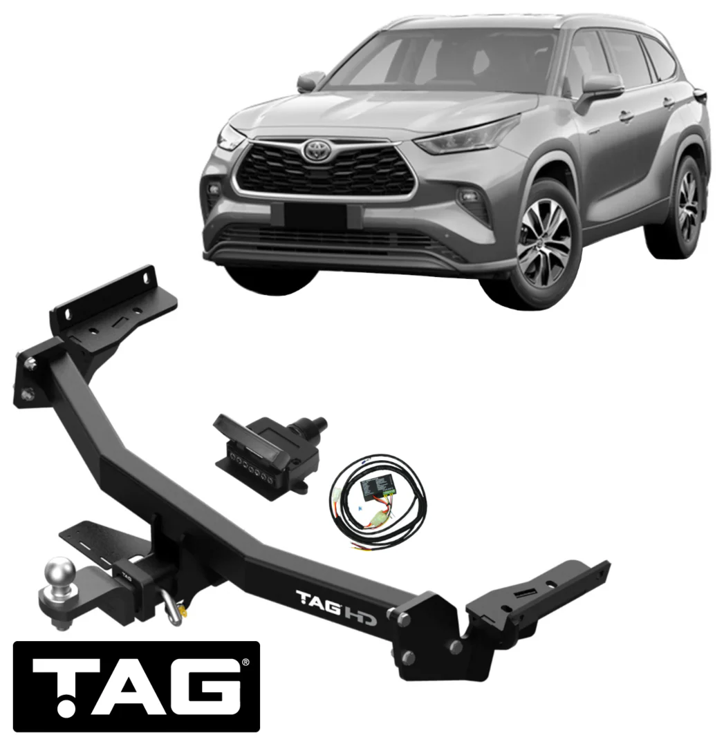 TAG HEAVY DUTY 3-PIECE DESIGN TOW BAR & WIRING KIT FOR TOYOTA KLUGER GSU70R GSU75R 2GR-FKS 3.5L V6