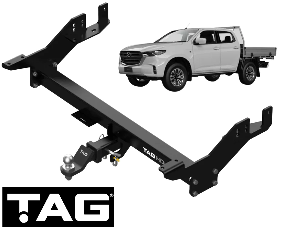 TAG HEAVY DUTY EXTENDED 3-PIECE DESIGN TOW BAR FOR MAZDA BT-50 B19 RZ4E-TC 1.9L 2.0 I4 TRAYBACK ONLY - Image 2