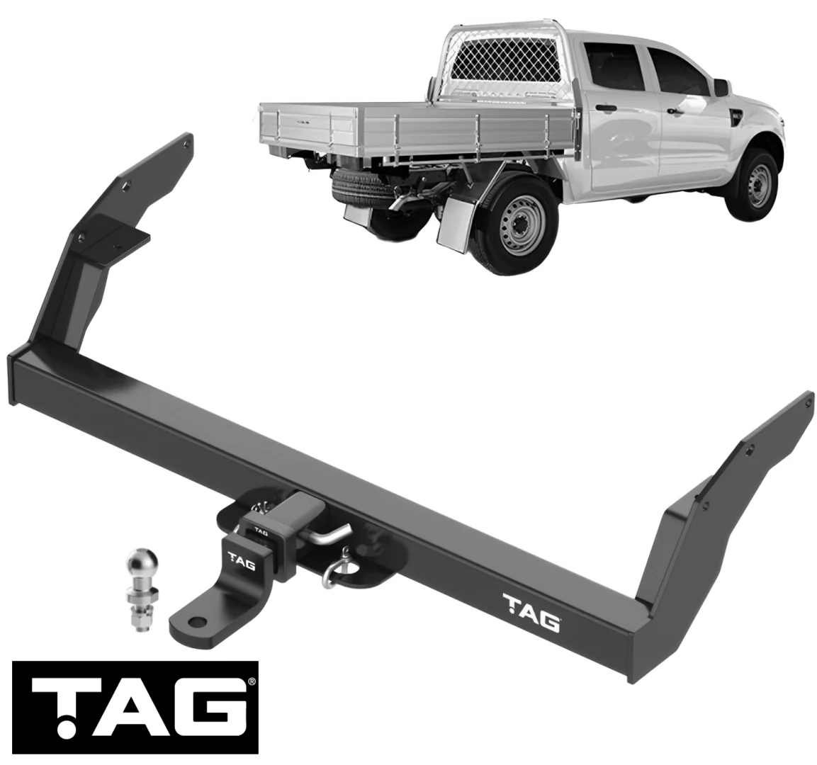 TAG HEAVY DUTY TOW BAR TO SUIT FORD RANGER PJ PK WLAT WEAT 2.5L 3.0L I4 CAB CHASSIS, RWD ONLY