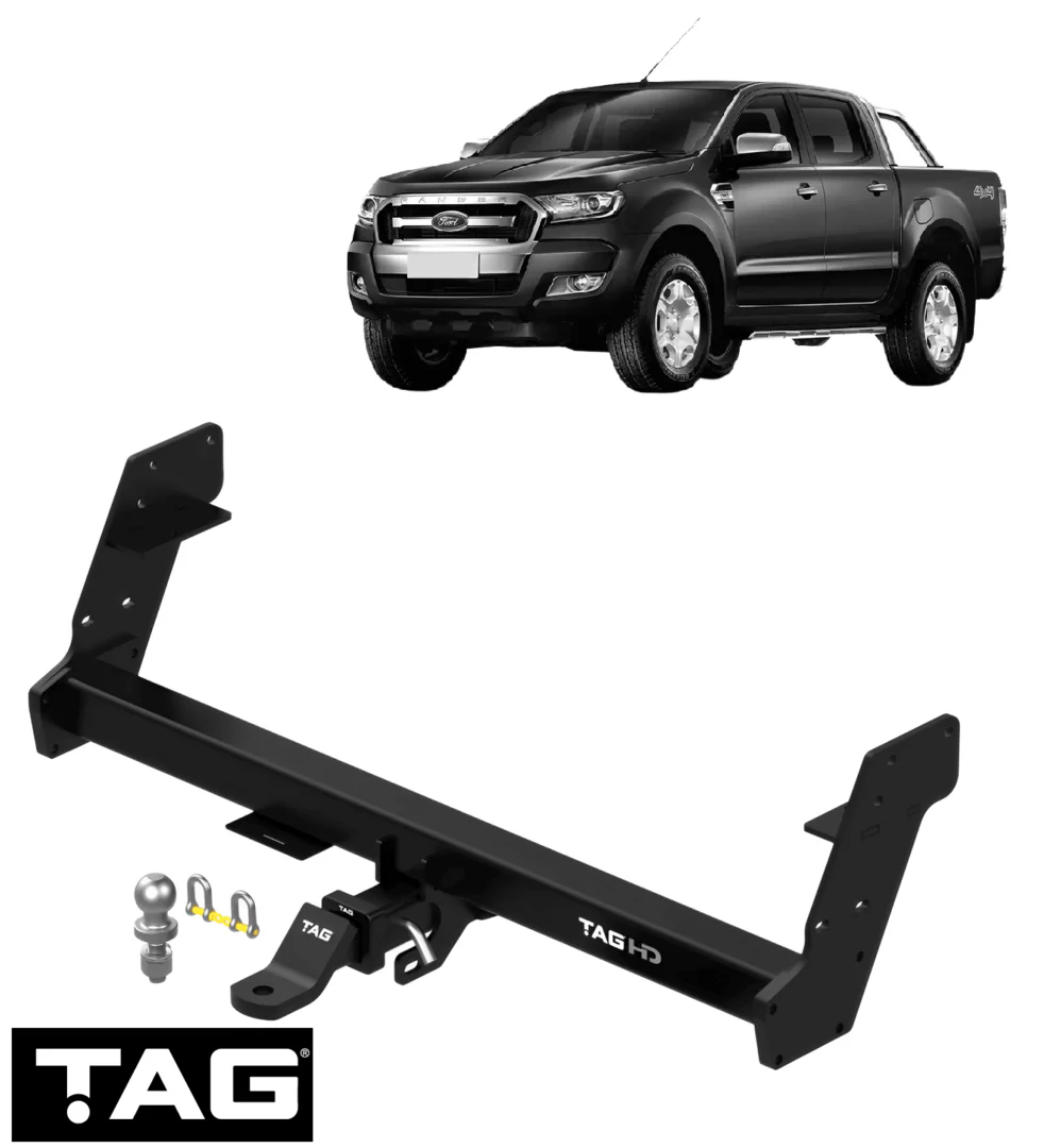 TAG HEAVY DUTY TOW BAR TO SUIT FORD RANGER PX P5AT TURBO DIESEL 3.2L I5 STYLESIDE TUB MODELS ONLY