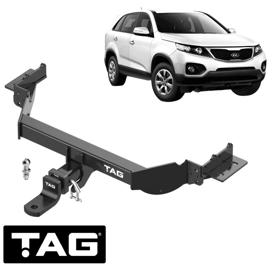 TAG HEAVY DUTY TOW BAR TO SUIT KIA SORENTO XM D4HB TURBO DIESEL 2.2L I4 TILL 03/2015 WAGON ONLY