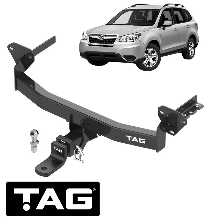 TAG HEAVY DUTY TOW BAR TO SUIT SUBARU FORESTER SJ FB20E FB25 FA20E FA20 EE20 2.0L 2.5L F4 WAGON ONLY