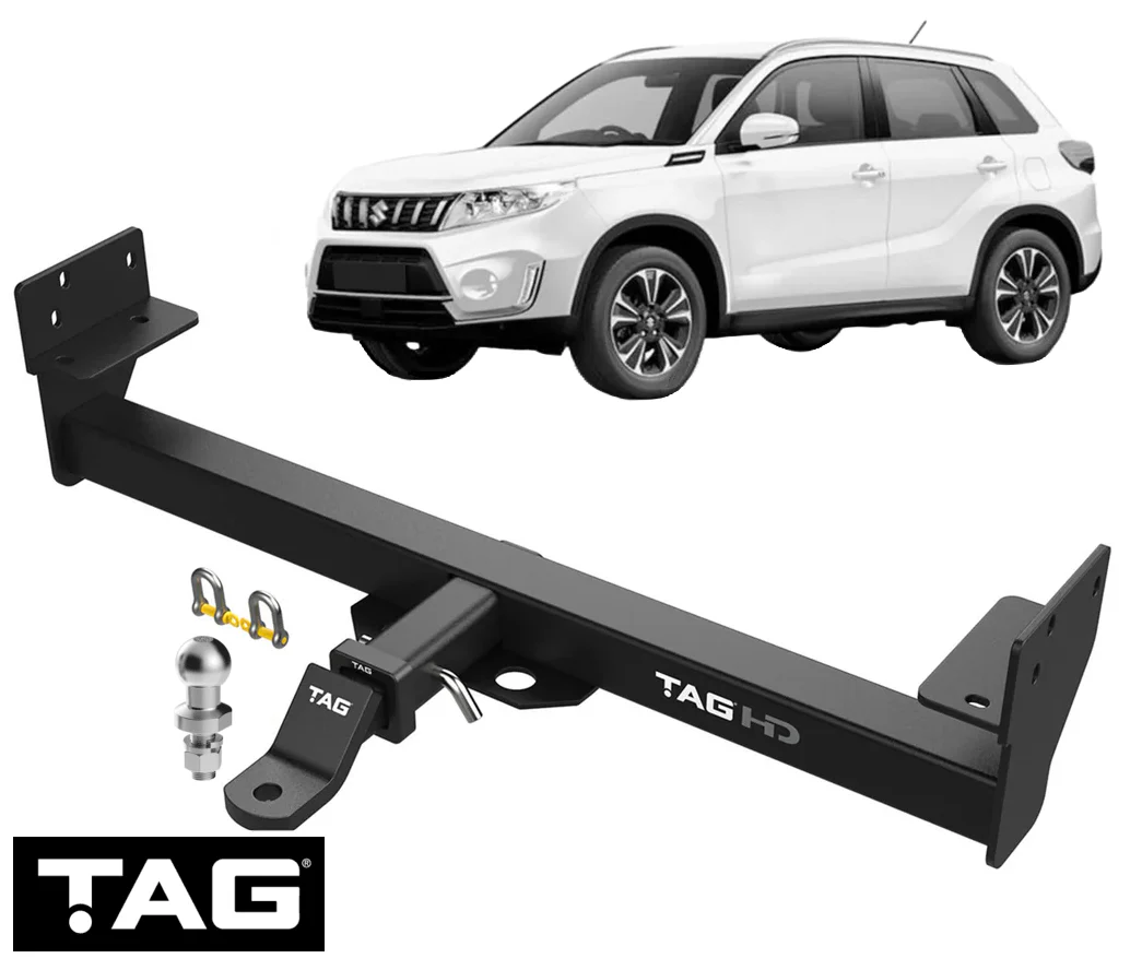 TAG HEAVY DUTY TOW BAR TO SUIT SUZUKI VITARA LY M16A K14C D16AA TURBO DIESEL 1.4L 1.6L I4 TO 10/2018