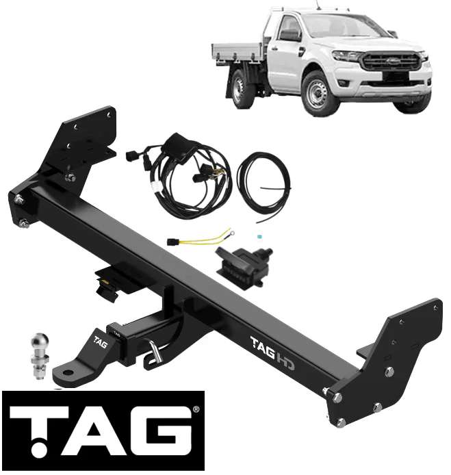 TAG HEAVY DUTY TOW BAR & WIRING KIT TO SUIT FORD RANGER PX3 YN2S TWIN TURBO DIESEL 2.0L CAB CHASSIS - Image 2