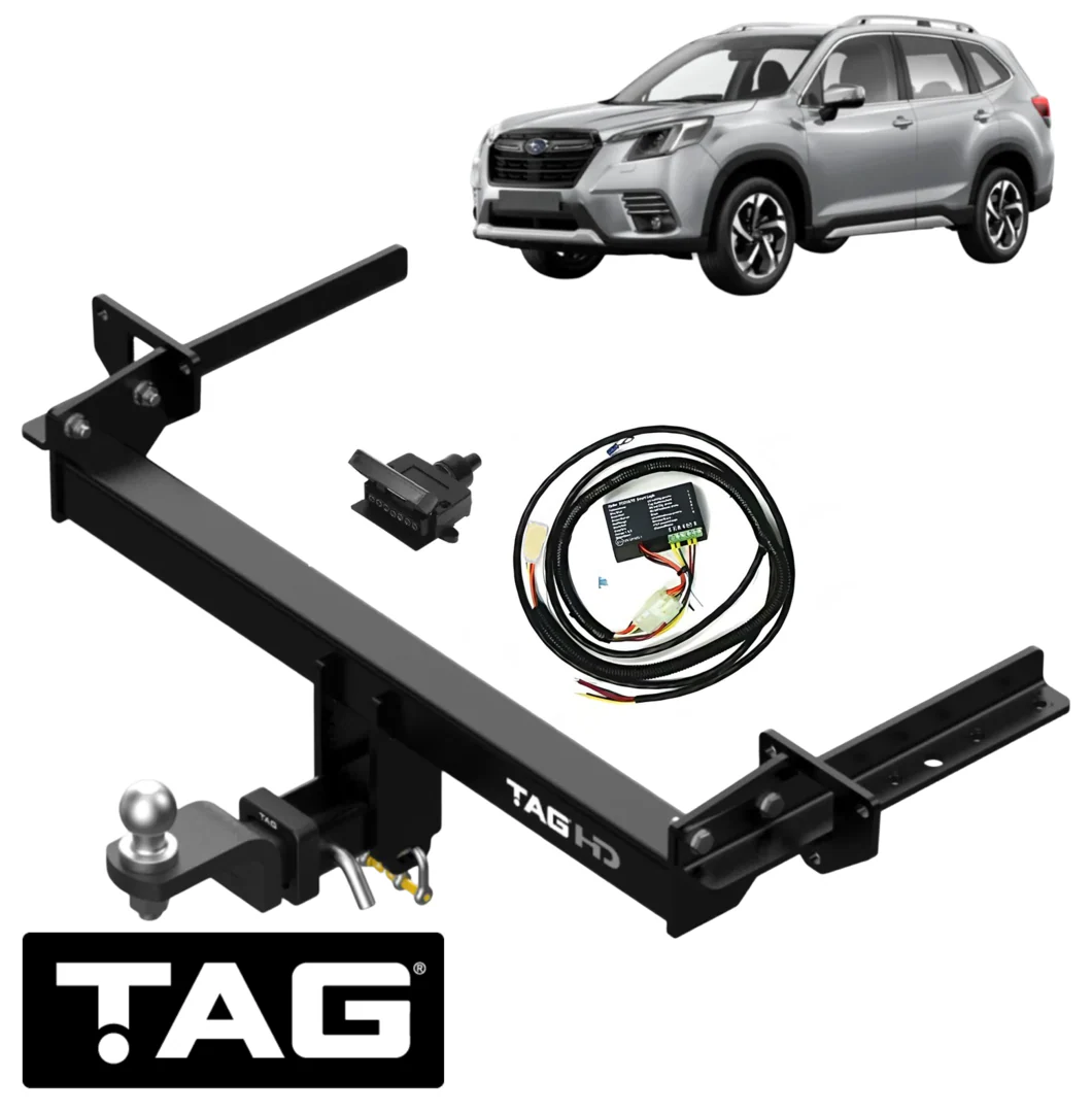 TAG HEAVY DUTY TOW BAR & WIRING KIT TO SUIT SUBARU FORESTER SK FB20X FB20A 2.0L F4 FROM 04/2018