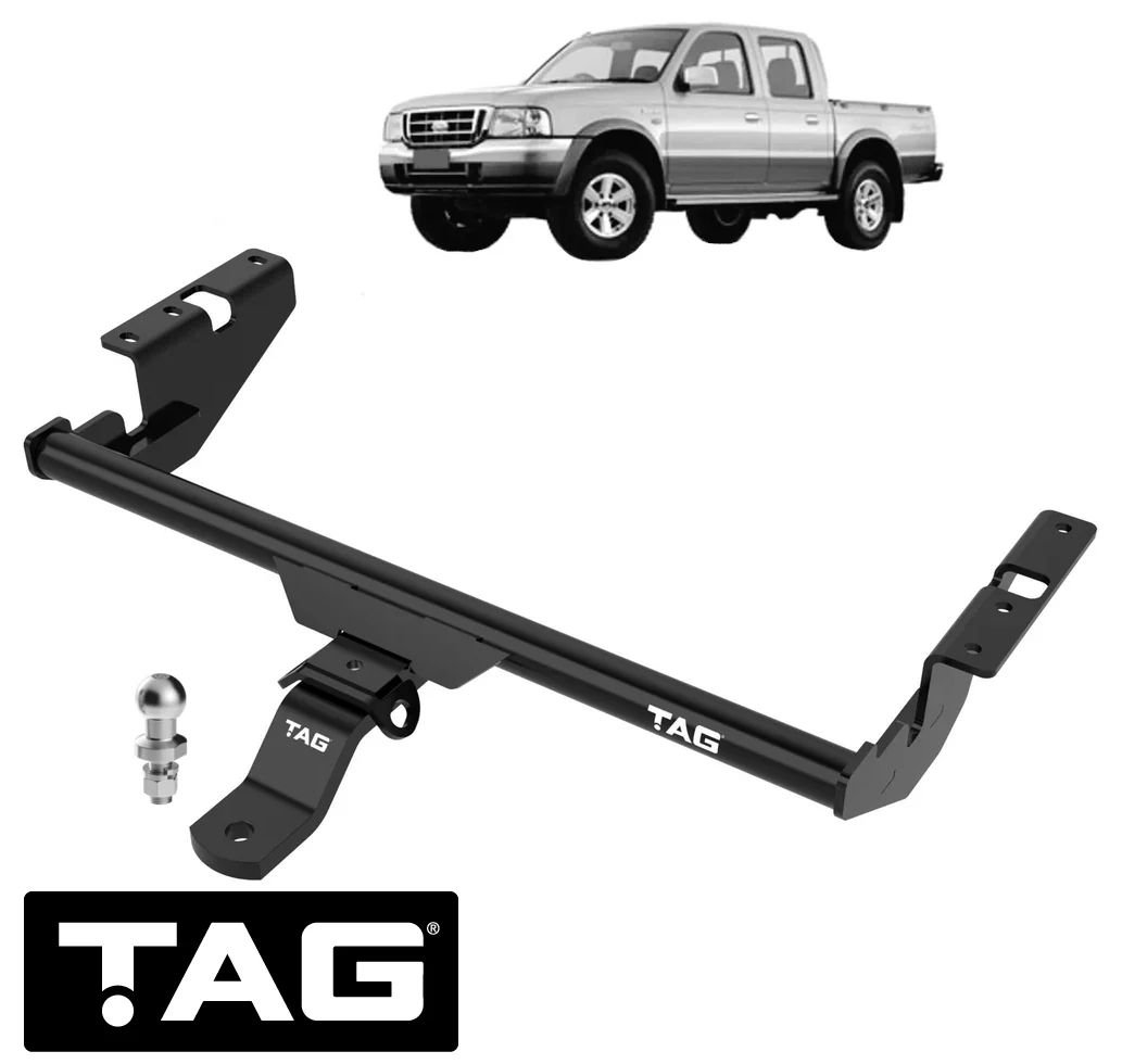 TAG STANDARD DUTY TOW BAR TO SUIT FORD RANGER PJ PK WLAT WEAT 2.5 3.0 I4 UTE & CAB CHASSIS, RWD ONLY