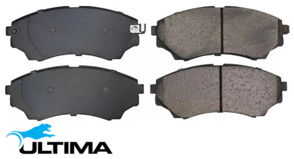 ULTIMA FRONT BRAKE PAD SET TO SUIT MAZDA B2600 BRAVO UN G6 2.6L I4 FROM 12/2002