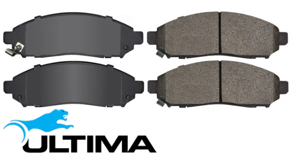 ULTIMA FRONT BRAKE PAD SET TO SUIT NISSAN PATHFINDER R51 VQ40DE 4.0L V6 - Image 2