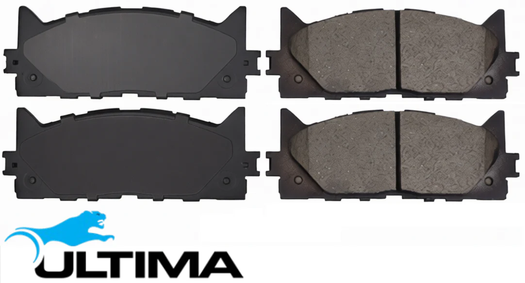 ULTIMA FRONT BRAKE PAD SET TO SUIT TOYOTA CAMRY AVV50R 2AR-FXE 2.5L I4 SUITS H & HL MODELS - Image 2