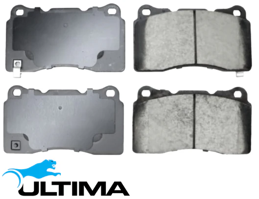 ULTIMA FRONT CERAMIC BRAKE PAD SET TO SUIT FORD MUSTANG COYOTE 5.0L V8 TILL 07/2014