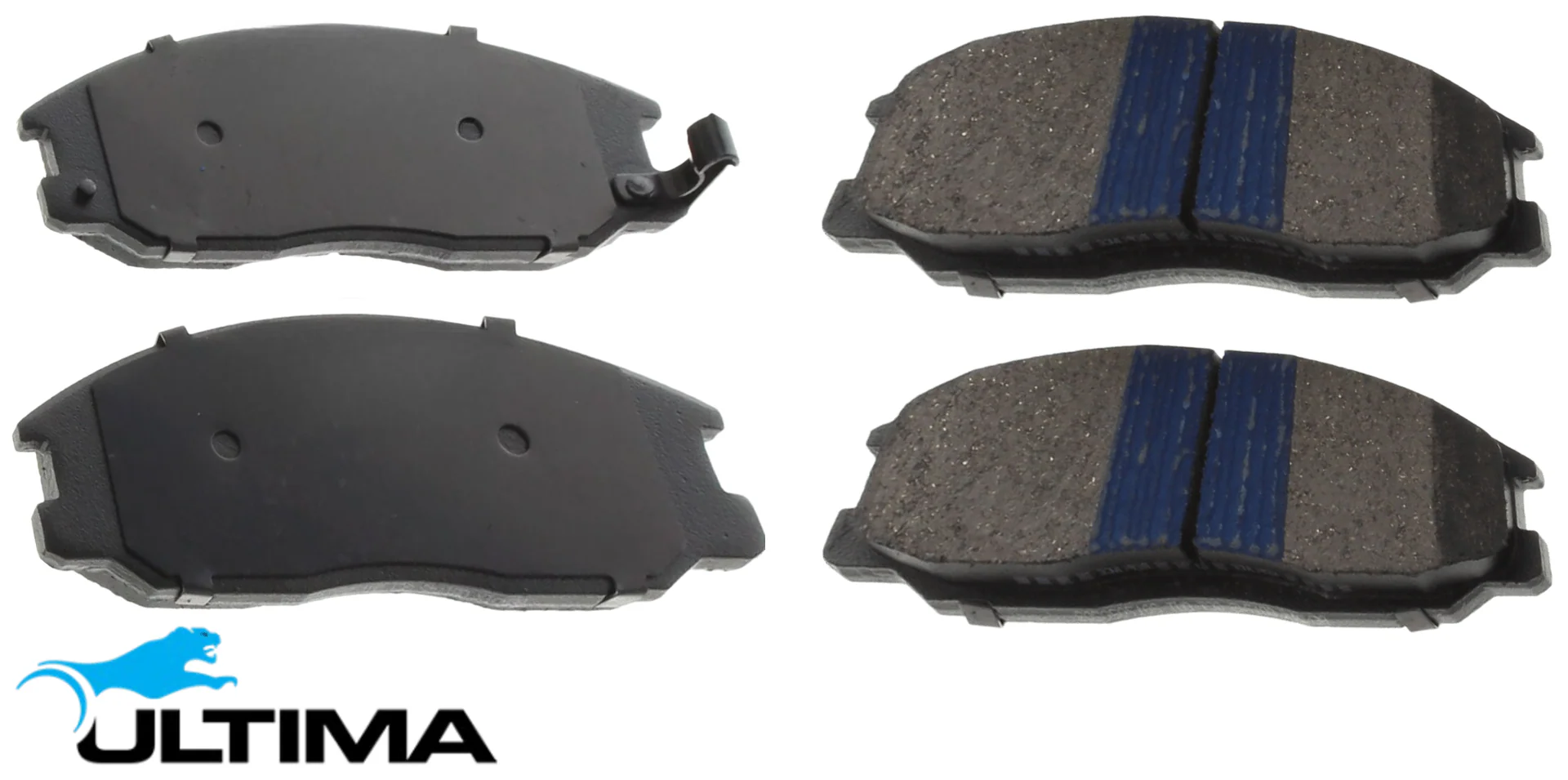 ULTIMA FRONT CERAMIC BRAKE PAD SET TO SUIT HYUNDAI SANTA FE SM D4EA TURBO DIESEL 2.0L I4