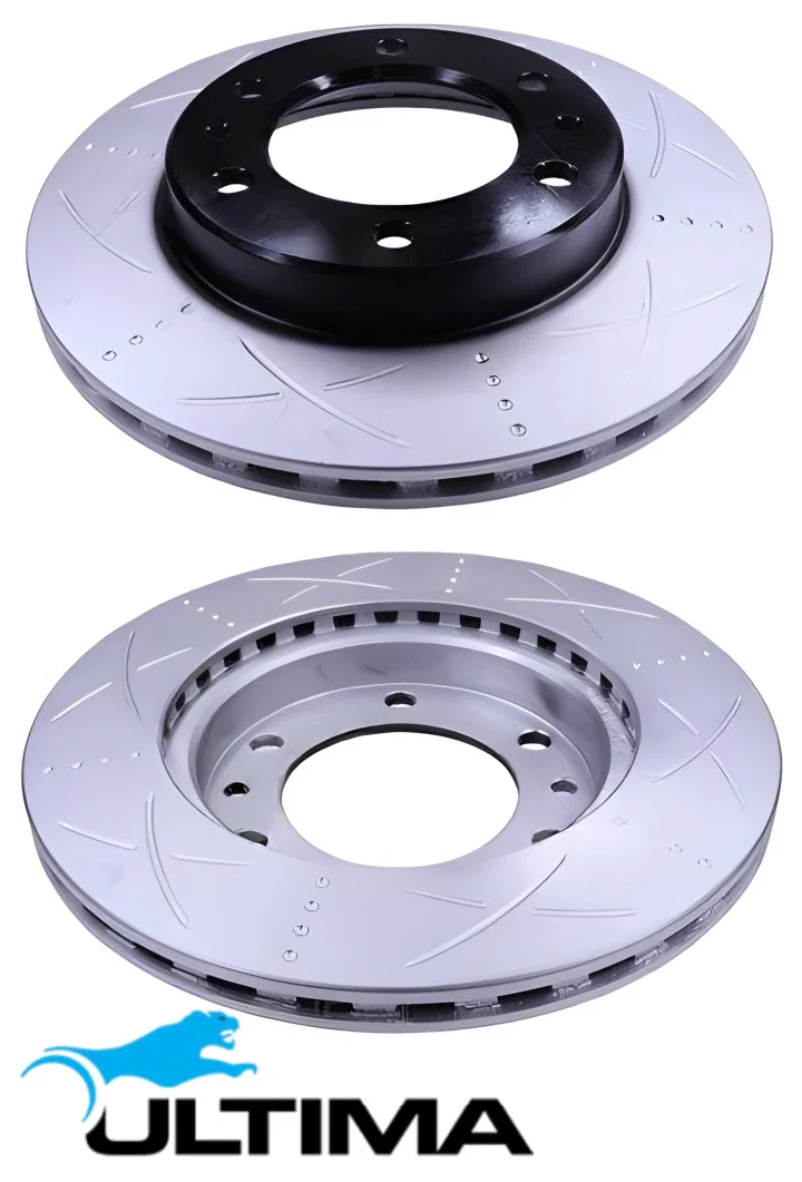 ULTIMA FRONT DISC BRAKE ROTOR SET TO SUIT TOYOTA LANDCRUISER HZJ70R HZJ73R HZJ75R 1HZ DIESEL 4.2L I6 - Image 2