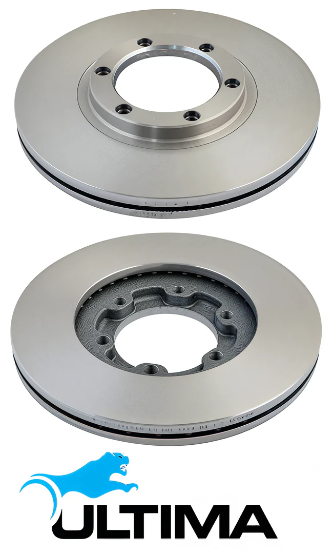 ULTIMA FRONT VENTED DISC BRAKE ROTOR SET TO SUIT HOLDEN RODEO TF 4JA1 DIESEL 2.5L I4