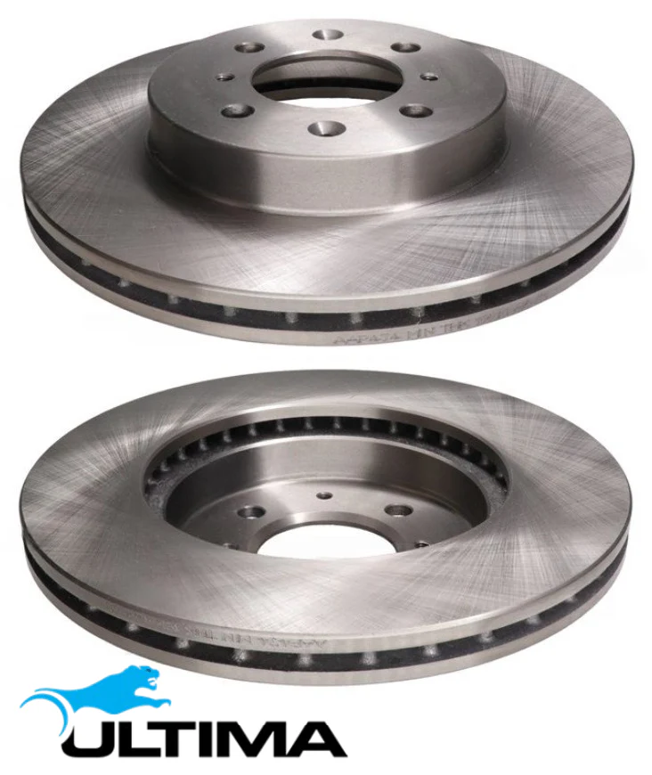 ULTIMA FRONT VENTED DISC BRAKE ROTOR SET TO SUIT HONDA CITY GM L15A7 L15Z1 1.5L I4 OD 262MM