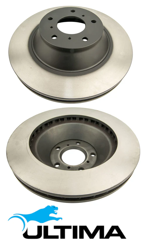 ULTIMA FRONT VENTED DISC BRAKE ROTOR SET TO SUIT HSV GTS VT LS1 5.7L V8 4 PISTON HARROP